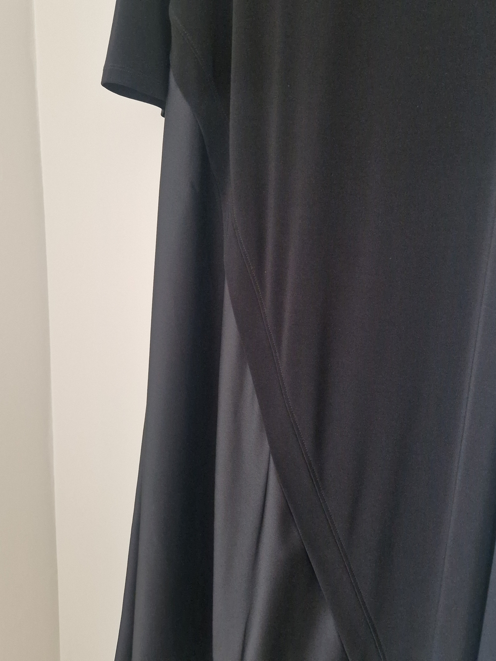Joseph Ribkoff Black Asymmetrical Draped Maxi Dress - Picture 2 of 3